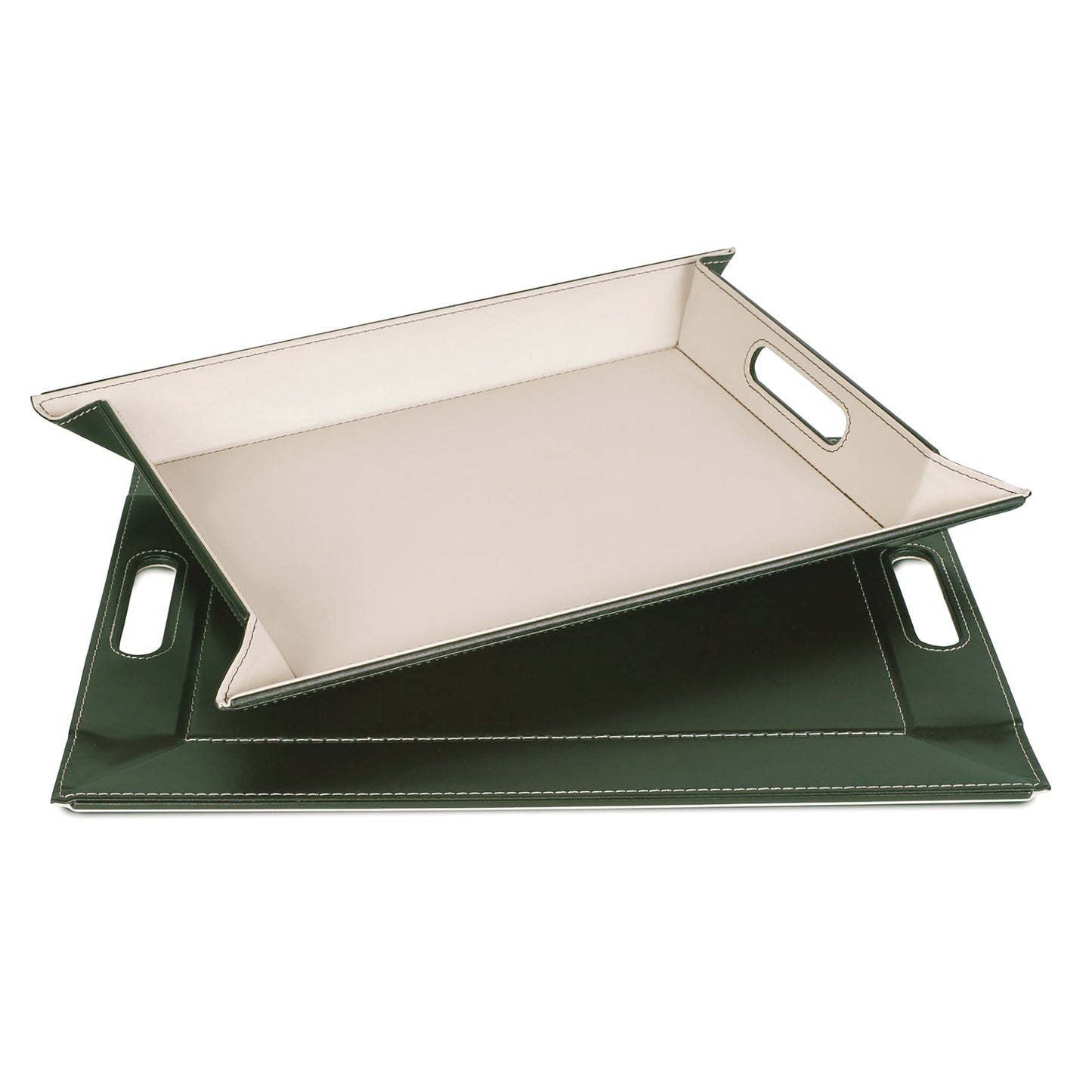 DUO PLACEsMAT™ Convertible Food Tray and Placemat, 2-Color Faux Leather Reversible and Crafted with Premium Materials - Strong, Versatile and Stylish for any Décor.