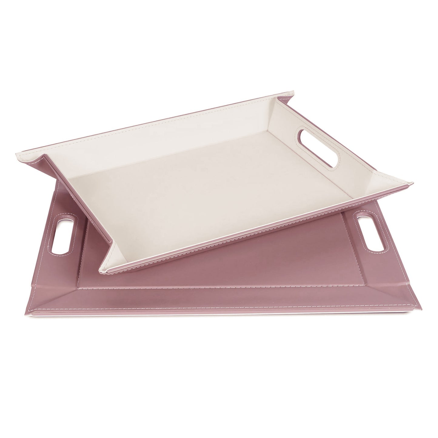 DUO PLACEsMAT™ Convertible Food Tray and Placemat, 2-Color Faux Leather Reversible and Crafted with Premium Materials - Strong, Versatile and Stylish for any Décor.