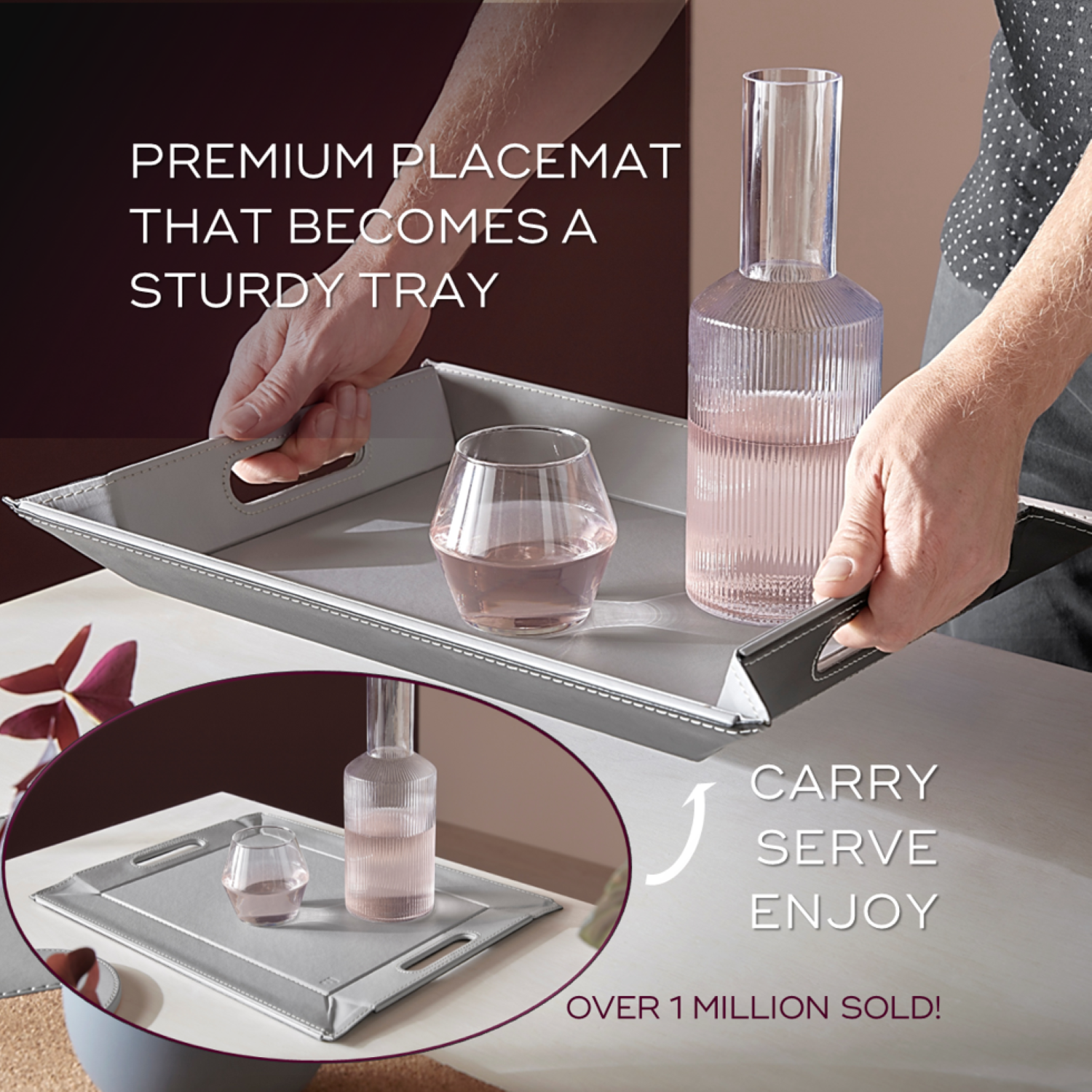 Freeform PLACEsMAT Convertible Tray and Reversible Placemat