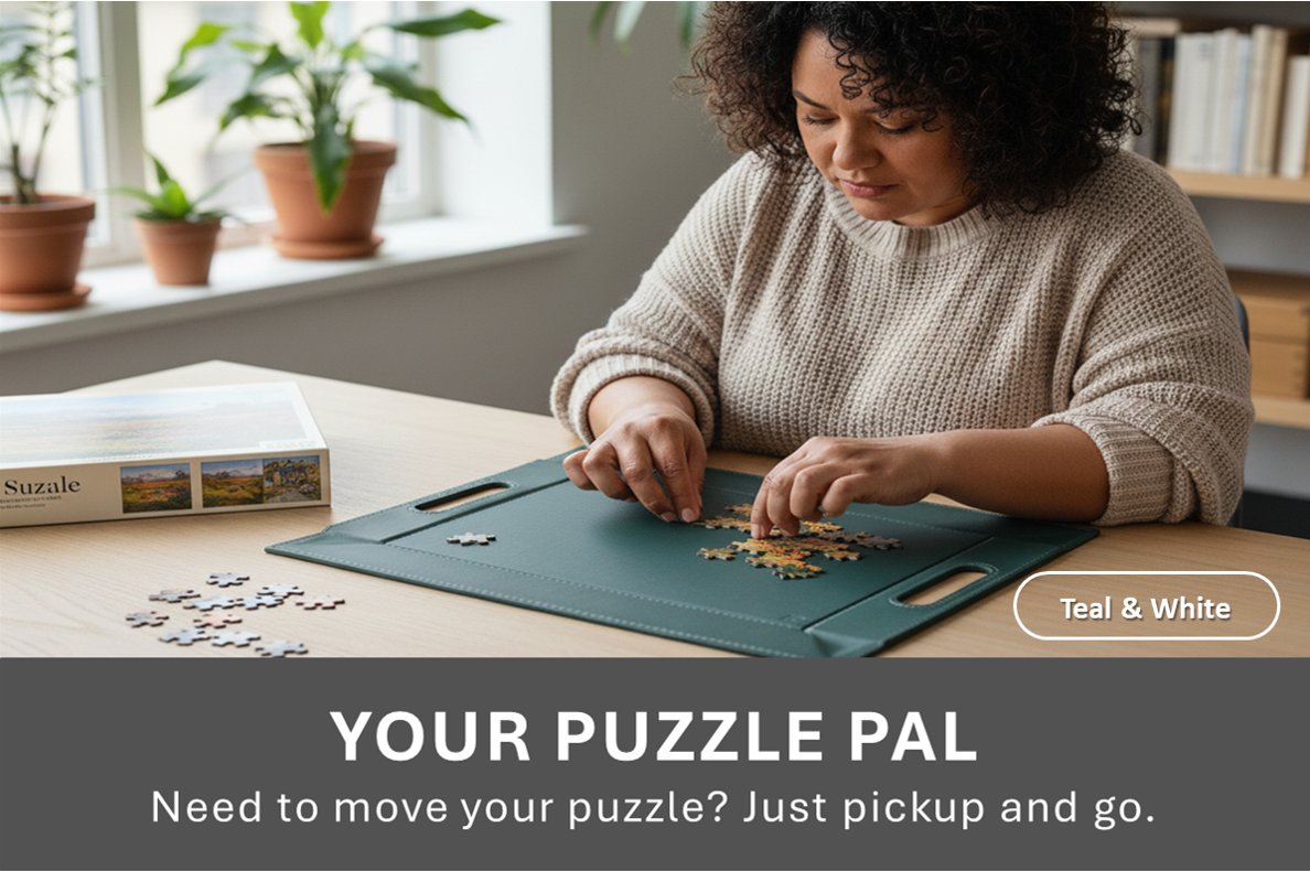 DUO PLACEsMAT Convertible Tray and Reversible Placemat, Crafted with Wood Core and Wrapped in 2-Color Premium Faux Leather - Strong, Versatile and Stylish for any Décor. Perfect for casual dining, parties, patio, ottoman, and as a desk mat. Space saving.